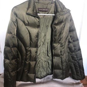 MarcJacobs puffy cocoa colored down coat